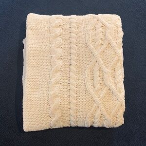Threshold Cable Knit Throw Blanket (Cream) 💖